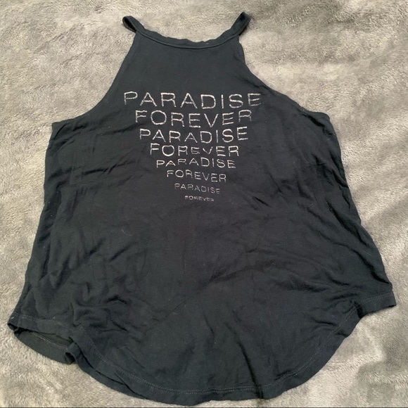 Two AEO Soft and Sexy High-Neck Tank Tops (Washed Black and Maroon) - Picture 7 of 10